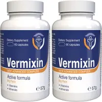 IncHealth GmbH Vermixin - 120 Gélules (2x 60 Gélules), Paquet de 2