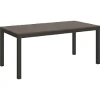 Itamoby Table Extensible 90X180/284 Cm Everyday Evolution Noyer Structure Anthracite