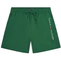 Tommy Hilfiger Underwear Shorts de bain vert foncé / rouge / blanc