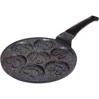 Brunbeste poele en granit pour crepes avec smileys 8882