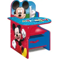 Arditex Chaise de bureau Mickey avec espace de rangement Rouge Rouge One Size