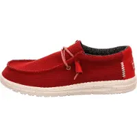 HEY DUDE Wally Sport Mesh Couleur Rouge