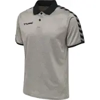 Hummel Authentic Funktions Poloshirt Hommes gris chiné S
