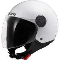 LS2 OF558 Sphere Lux II Solid Brillant Blanc Casque Jet Taille XS