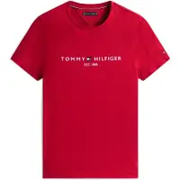 Tommy Hilfiger T-Shirt rouge sang / blanc