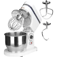 Lacor 69084-Kne-Bolk Bol, 5 litres, blanc, 300 W, 5,3 tonnes, acier inoxydable