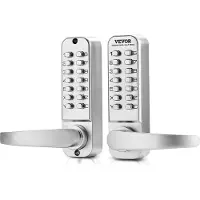 Vevor Serrure mécanique sans clé pour porte d'entrée, 14 touches, clavier mécanique, argenté