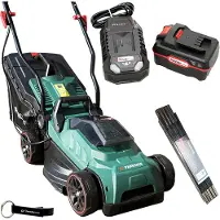 Parkside Tondeuse à gazon sans fil 20 V avec batterie (4 Ah) et chargeur (4,5 A) inclus