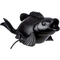 Casablanca Tischleuchte, Fisch, "Koi", Kunstharz, schwarz, , L. 18,5 cm, B. 51,5 cm, H. 17,5 cm 52874