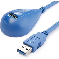 StarTech.com Câble d'extension / d'amarrage SuperSpeed USB 3.0 de 1,5 m - Bleu - mâle / femelle (1.50 m, USB 3.2 Gen 1)