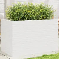 Prolenta Maison Exclusive - Jardinière blanc 110x60x68,5 cm bois de pin massif