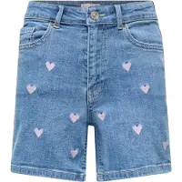 Kids Only Short Juicy Heart Denim Filles
