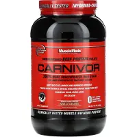 Musclemeds Protéines de Bœuf - - Carnivor (840g) - Saveur Vanilla Caramel