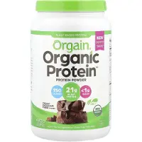 Orgain , Poudre de Protéine Biologique, à Base de Plantes, Chocolat Fondant Crémeux, 2,03 lb (920 g)