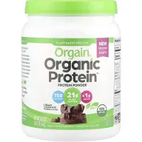 Orgain , Poudre de Protéine Organique, Végétale, Chocolat Fondant Crémeux, 1,02 lb (462 g)