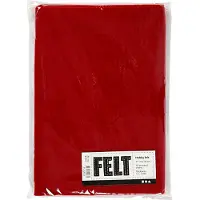 Creativ Company Feutre de bricolage, rouge antique, A4, 10 feuilles