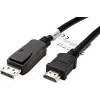 Value Câble DisplayPort DP - HDTV, ST/ST, noir, 1 m