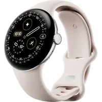 Google Pixel Watch 4 Argent/Crème 45 mm