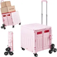 Vevor Chariot de courses , pliable, aluminium, 2 roues, monte-escalier portable, chaise, chariot d'infirmerie, chariot de courses pour personnes âgées et handicapées
