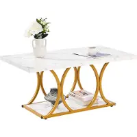 Vevor Table Basse en Faux Marbre
