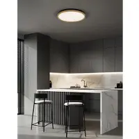Lyora Plafonnier Cantria noir avec or Ø 50cm