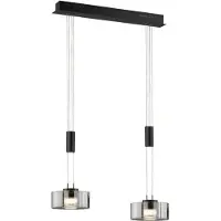 FISCHER&HONSEL GMBH Lampe suspendue 2 lumières Lavin noir
