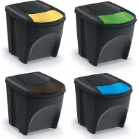 Keden Sorti Box Poubelle - Noir Recyclage*