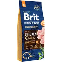 Brit Premium By Nature Light - Nourriture à base de dinde et d'avoine pour chiens en surpoids - 15 kg + nourriture humide avec dinde 6x400 g