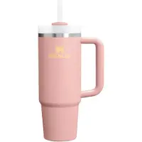 Stanley Quencher H2.O FlowState Tumbler gobelet en acier inoxydable avec paille medium Peach Rose 1 pcs