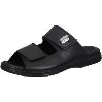 Rieker Chaussures de ville pour hommes, pantoufles, sandales, couleur noire, style décontracté