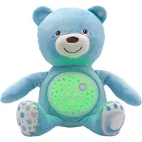 Chicco Projecteur d'ambiance pour bébé "Ours en peluche", collection "Premières rêves" - Bleu