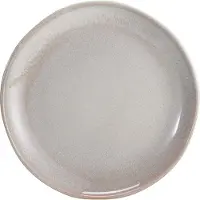 Excellent houseware Speiseteller 4er-Set Ø20 x 2,5 cm aus robustem Steinzeug, Sandfarbe, Assiettes, Beige