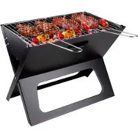 Huismerk Barbecue de table au charbon de bois Barbecue de camping pliable portable avec bac à feu