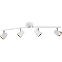 TRIO Spot LED TOULOUSE 3,5 W, 3000 K, 400 lm, métal blanc chromé, dimensions : 17 x 78 x 9 cm, IP20, RL