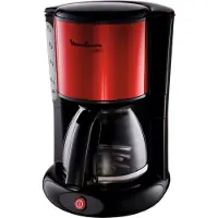 Moulinex machine à café FG 360 D 1000 watts rouge métallique/noir