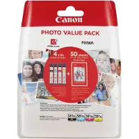 Canon CLI-581XL C/M/Y/BK photo value pack - 4 couleurs - Cartouche d'encre - Grande capacité - Multipack