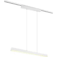 TRIO -Leuchten Lampe à suspendre DUOLINE LHT 90x180x5 cm blanc Lampe à suspendre