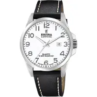 Festina Montre Swiss Made White - Black