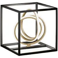 FISCHER&HONSEL GMBH Lampe de table design Gisi noir avec de l'or
