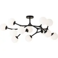 Eglo Suspension plafond Maragall, 12 lumières, noire