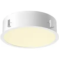 SLV Plafonnier encastré Medo 30 blanc Ø 30cm avec cadre