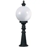 Ks Verlichting Lampadaire Jardin globe Madeira 75cm avec boule de 25cm - noir