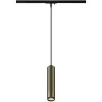 SLV GRIP L, 1 lampe suspendue, GU10, longueur de suspension 200cm, 1x max. 6W, bronze / noir 1008472