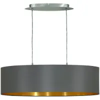 Eglo Lampe suspendue ovale Maserlo nickel