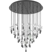 Eglo Suspension unique Comareira, gris, avec variation de température de couleur (CCT) en 3 étapes