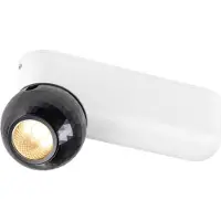 SLV Plafonnier Dysko blanc avec cheville noire