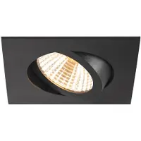 SLV Spot LED carré New Tria Uni noir - CCT - 600lm - 38g