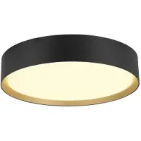 SLV Plafonnier Decona Ø 30cm noir avec or - 3000K/4000K