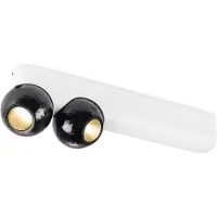 SLV Plafonnier Dysko blanc avec double noir