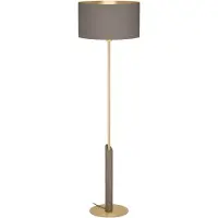 Stars of Light Lampe sur pied Santandria or avec nuance marron